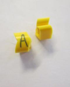 Cable noticeable clip 2-4 yellow/black A   diameter 4-10mm